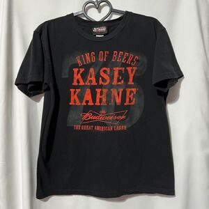 Vintage Y2K NASCAR Kasey Kahne Budweiser "King of Beers" Graphic Racing Tee